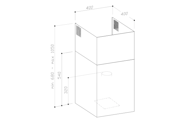 Sirius MO210 Inox – премиум стенен аспиратор 40 см